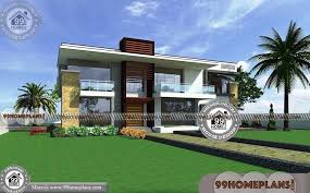 Deforest architects deigned this lake house in washington. 2 Storey Modern House Flat Roof Duplex Mediterranean Type Home Plan