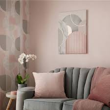 Paragon geometrics contemporary golden geos 2 wall decor 9455. Pink Grey Art Deco Geo Canvas Wall Art Grahambrownuk