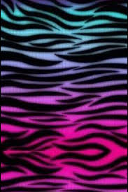 Purple Pink And Blue Zebra Print Combinationofcolors