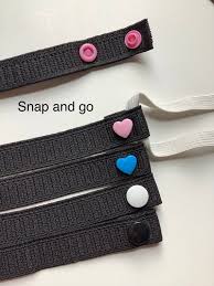 Black Elastic 3 9 Inch Long Extension Ear Saver For Face Etsy In 2020 Diy Face Mask Mask For Kids Face Masks For Kids