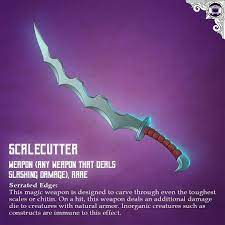 Magic weapons have enhancement bonuses ranging from +1 to +5. Sean Chase No Instagram Forged High In The Mountains By A Dwarf Tribe With Exceptionally Severe Wyvern Problems Scalecutters Wyvern Dnd 5e Homebrew Magic