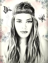 Hippie Beauty by ArtByOlivia