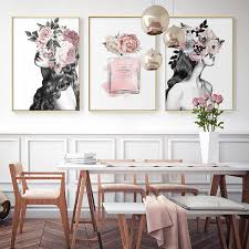 Poster poster adalah stuf yang paling umum dan disukai banyak orang sebagai hiasan dinding. Modern Bunga Peony Avatar Gadis Parfum Kanvas Lukisan Dinding Cetak Poster Dinding Kamar Tidur Ruang Tamu Modern Dekorasi Rumah Painting Calligraphy Aliexpress