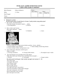 We did not find results for: Penilaian Akhir Semester I Bahasa Indonesia Kelas 2 Ok