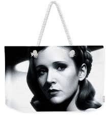 Carrie Fisher, Actress #2 Bath Towel by Mary Bassett