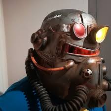 3d Print Of Fallout 3 T51 B Power Armour Helmet By Tiekai The game is over, you die, it ends permanently. fallout 3 t51 b power armour helmet