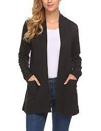 parabler damen lang cardigan mit taschen langarm dunne jacke schalkragen casual strickmantel leicht strickjacke elegante strickmantel schalkragen leichte jacke
