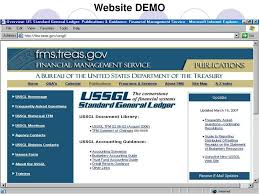 Ppt United States Standard General Ledger Website Demo