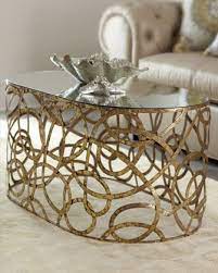 multi scroll coffee table gold cocktail table coffee table decor