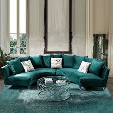 Founded on solid and manufactured wood frames, each sofa features a full back, track arms, and tapered block legs in a dark finish. Living Room Furniture Green Fabric Sofa Set China Living Room Sofa Leather Sofa Made In China Com
