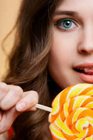 500+ Woman Sweet Candy Caramel With Beautiful Make Up Young Stock Photos,  Pictures & Royalty-Free Images