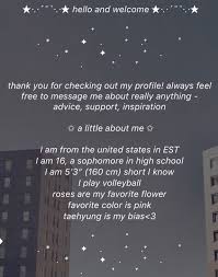 Aesthetic Bio Template Amino Copy And Paste Short How To Create An Aesthetic Profile Army S Amino