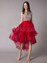 Cocktail Dresses Burgundy High Low Beading Tulle Tiered Asymmetrical Prom Dress Burgundy Cocktail Dress Asymmetrical Prom Dress Prom Dresses Long Blue