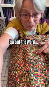 Spread the Word! Just in case you missed it yesterday in our Fb  LIVE…Kathryn Walker Waters collage artist meets the fabric industry. Oh my!  #adifferentboxofcrayons #quiltshopsofinstagram #quilting ...