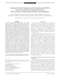 This is a photo of a cultural heritage property in the philippines with id. Pdf Community Health Information And Tracking System Chits Lessons From Eight Years Implementation Of A Pioneer Electronic Medical Record System In The Philippines