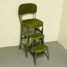 vintage cosco stool step stool kitchen stool chair fold out steps pull out steps green step stool kitchen stools stool chair