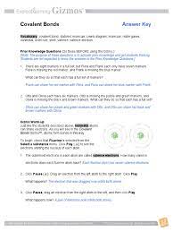 Student exploration ph analysis activity answer key on gizmo. Covalentbondsse Key Valence Chemistry Covalent Bond