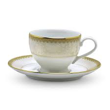 Glass espresso cup and saucer set modern 12 piece coffee serving tableware. Buy Noritake Japan Porcelain Tea Cup Saucer Set Of 12 Service For 6 Kitchen Dining Luxury Gold Tableware Coffee And Tea Mug Set In Gift Box Hearth Collection