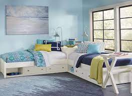 I appreciate all of the kind words about this set of beds when i shared my boys' bedroom reveal the overall dimensions of the beds are 39x76 and it's 36 tall. Hillsdale Kids Pulse L Shaped Bed With Double Storage White 33051n2s