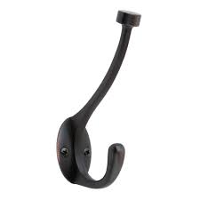 Amerock 25 Lb Oil Rubbed Bronze Pilltop Double Coat And Hat Hook H55465orb Amerock Hat Hooks Oil Rubbed Bronze