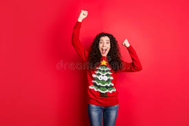 Maybe you would like to learn more about one of these? Wow Unbelievable Newyear Party Portrait Of Crazy Funny Funky Girl Raise Fists Scream Yeah Celebrate X Mas Wear Stock Photo Image Of Merry Party 159825052