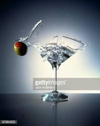 Olive Shattering Martini Glass Martini Glass Glass Martini