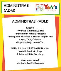 Maybe you would like to learn more about one of these? Lowongan Kerja Bdg On Twitter Loker Yens Baby Kid Shop Http T Co 85am9sletj