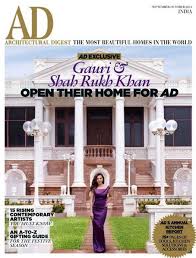 Gauri Srk Open Their Home For Ad Architectural Digest India Magazine Celebrity Houses Architectural Digest Bollywood