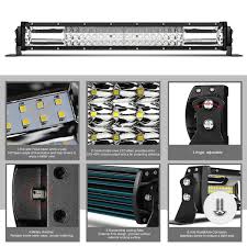 Led Light Bar Rigidhorse Triple Row 22 Inches 180w Spot Flood Combo Black Walmart Com Walmart Com