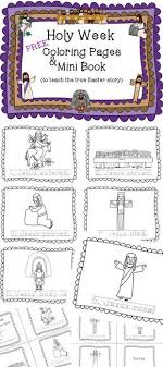 You may want to have each of these for baltimore catechism communion: Free Coloring Pages And Mini Book Free Holy Week Free Teach The True Story Of Easter Free Easter Story Sunday School Activities Easter Sunday School