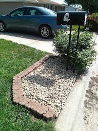 From stone and tile implements to exquisitely plotted flora and flora, there are a number of ways to elevate your mailbox to a superior role in your home's layout. Rock Garden For Your Mailbox Used Border Pavers And River Rock To Spruce Up My Mailbox Mailbox Landscaping Landscaping With Rocks Rock Garden