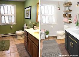Lovely etc shared a pretty fresh in blue and white modern farmhouse bathroom. Real Life Rooms A Simple And Cost Effective Bathroom Update