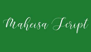 This is a beautiful script font with italic style. Maheisa Script Free Font