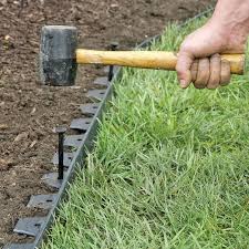 Plastic no dig landscape edging. No Dig Garden Edging Easyflex Landscaping Edging Free Shipping