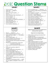 question stems question stems dok question stems dok levels