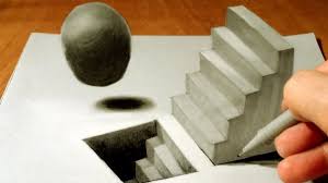 Anamorfik Illuzyon 3d Merdiven Cizimi Illusion Drawings 3d Pencil Drawings 3d Drawings