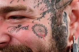Image result for quirky pylon forehead tattoo