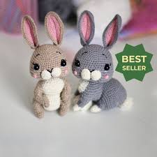 You can use this download for an easter themed project or for whatever you need. Srochet Pattern Amigurumi Bunny Pdf Tutorial How Crochet Etsy