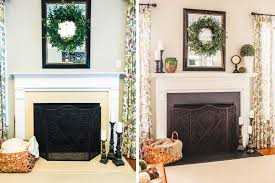 Used 50 grit paper on the entire base tile. How To Paint A Marble Fireplace Surround With Chalk Paint