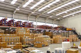 Steel mezzanine platform with metal or wooden floor. Production Mezzanine Floor T2 Storage Solutions