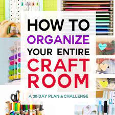 Labels included are for cricut, silhouette, paper and all kinds of crafters! Organized Craft Room 30 Day Challenge Jennifer Maker