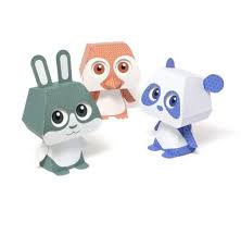 Provides a wealth of free download materials on this site.the site is full of interesting content, like paper craft and scrapbook, so you're sure to find something you like. Kawaii 3d Paper Animal Pal Printables Paper Animals Paper Bunny Paper Toys