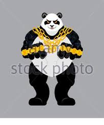 Shop gangster bear postcard created by stlewis75. Panda Gangster And Bandit Cool Bear Swag Gangsta Animal Guy Rapper Stock Vector Image Art Alamy