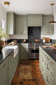 Get free shipping on qualified white kitchen cabinets or buy online pick up in store today in the kitchen department. 15 Best Green Kitchen Cabinet Ideas Top Green Paint Colors For Kitchens