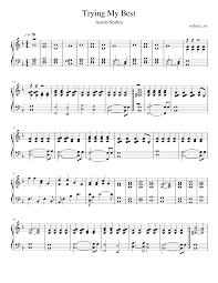 According to the official presentation of the website, more than 100 000 scores are available in free access on the platform. Trying My Best Sheet Music For Piano Solo Musescore Com
