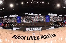 And, as promised, feature a massive black lives matter paint job front and center. Nba Virtual Fans Creative Way To Generate Enthusiasm Inside Bubble