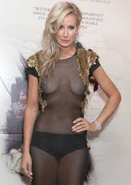 Lady Victoria Hervey flashes nipple covers in see-through dress at ...
