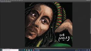 Drawing of Bob Marley