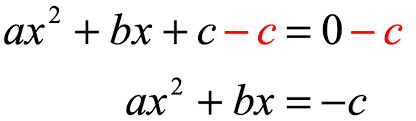 This nets the quadratic formula, the formula that solves any quadratic equation in standard form. Derive Quadratic Formula Chilimath