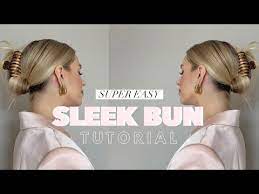 Sleek Bun Tutorial Thick Hair Edition Sophie Suchan Youtube Thick Hair Styles Sleek Bun Bun Tutorial